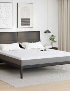 vidaXL Топер за матрак от мемори пяна 180 x 200 cm Thick Меко Бяло