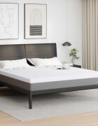 vidaXL Топер за матрак от мемори пяна 180 x 200 cm Thick Меко Бяло
