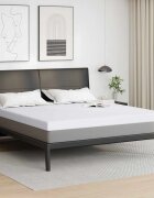 vidaXL Топер за матрак от мемори пяна 180 x 200 cm Thick Меко Бяло