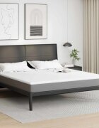 vidaXL Топер за матрак от мемори пяна 200 x 200 cm Thick Меко Бяло