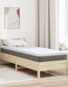 vidaXL Топер за матрак от мемори пяна 70 x 200 cm Thick Меко Бяло