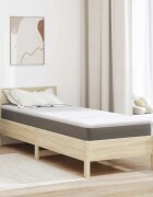 vidaXL Топер за матрак от мемори пяна 80 x 200 cm Thick Меко Бяло