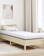 vidaXL Топер за матрак от мемори пяна 80 x 200 cm Thick Меко Бяло