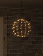 vidaXL Топка Топло бяло 30 x 30 x 32 см Метал 96 LED светодиода