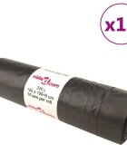 vidaXL Торбички за боклук с връзки 150 бр черни 240 л