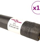 vidaXL Торбички за боклук с връзки 250 бр черни 35 л