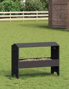 vidaXL Тръба за хранене на добитък Черно 79 x 35 x 62 см 15 kg