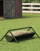 vidaXL Тръба за хранене на добитък Маслиненозелено 111 x 76 x 38 см