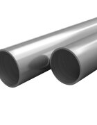 vidaXL Тръби неръждаема стомана 2 бр кръгли V2A 2 м Ø42x18 мм
