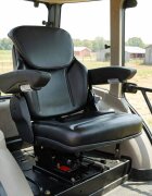 vidaXL Тракторна седалка с окачване Черно 60 x 58 x 72 см