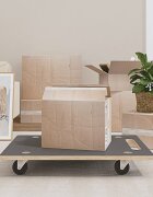 vidaXL Транспортни колички 2 бр правоъгълни 80x55x115 см 250 кг