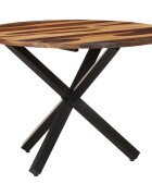 vidaXL Трапезна маса 100x100x75 см акациево дърво с меден финиш