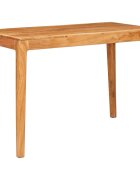 vidaXL Трапезна маса 110 x 55 x 76 cm Солидно акациево дърво Кафяво