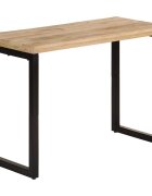 vidaXL Трапезна маса 110x50x76 cм мангово дърво масив