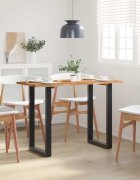 vidaXL Трапезна маса 110x50x76 см акациево дърво масив