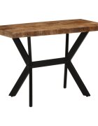 vidaXL Трапезна маса 110x55x75 см масивна мангова дървесина