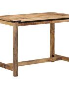 vidaXL Трапезна маса 110x55x75 см масивна мангова дървесина
