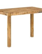 vidaXL Трапезна маса 110x55x76 cм мангово дърво масив