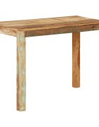 vidaXL Трапезна маса 110x55x76 cм регенерирано дърво масив