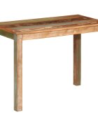 vidaXL Трапезна маса 110x55x76 cм регенерирано дърво масив