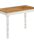 vidaXL Трапезна маса 110x60x76 cм мангово дърво масив