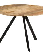 vidaXL Трапезна маса 110x75 cм мангово дърво масив