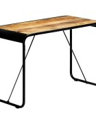 vidaXL Трапезна маса 118x60x76 cм грубо мангово дърво масив