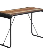 vidaXL Трапезна маса 118x60x76 cм регенерирано дърво масив