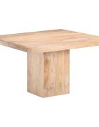 vidaXL Трапезна маса 120x120x77 cм мангово дърво масив