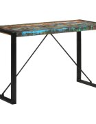 vidaXL Трапезна маса 120x55x76 cм регенерирано дърво масив
