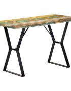 vidaXL Трапезна маса 120x60x76 см регенерирано дърво масив