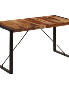 vidaXL Трапезна маса 140x70x75 cм акациево дърво масив