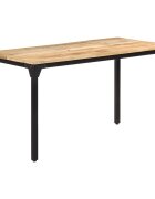 vidaXL Трапезна маса 140x70x76 cм грубо мангово дърво