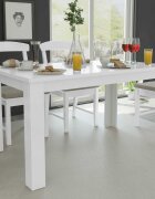 vidaXL Трапезна маса 140x80x75 см бяла