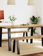 vidaXL Трапезна маса 150x90x75 см акация масив