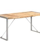 vidaXL Трапезна маса 160x80х75 cм грубо мангово дърво масив