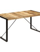 vidaXL Трапезна маса 160x80x75 см мангово дърво масив