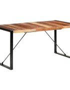vidaXL Трапезна маса 160x80x75 см масивна дървесина
