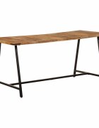 vidaXL Трапезна маса 160x80x75 см масивна мангова дървесина