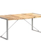 vidaXL Трапезна маса 180x90x75 cм грубо мангово дърво масив