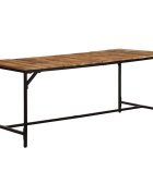 vidaXL Трапезна маса 180x90x75 см грубо мангово дърво масив