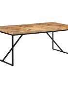 vidaXL Трапезна маса 180x90x76 cм акация и манго масив
