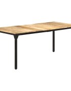 vidaXL Трапезна маса 180x90x76 cм грубо мангово дърво