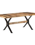 vidaXL Трапезна маса 180x90x76 cм грубо мангово дърво