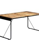 vidaXL Трапезна маса 180x90x76 cм грубо мангово дърво масив
