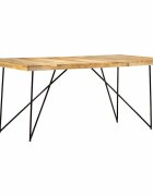 vidaXL Трапезна маса 180x90x76 cм мангово дърво масив