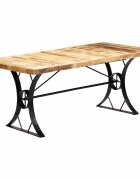 vidaXL Трапезна маса 180x90x76 cм мангово дърво масив