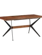 vidaXL Трапезна маса 180x90x76 cм мангово дърво масив