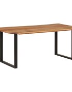 vidaXL Трапезна маса 180x90x76 см акация масив