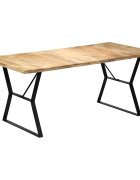 vidaXL Трапезна маса 180x90x76 см мангово дърво масив